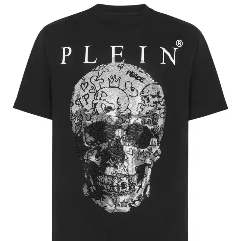 

New Skull High Quality Women T Shirt Brand Short Sleeve T-shirt Designer Tee Luxury Men Cotton Tshirt Top Summer Men Clothing