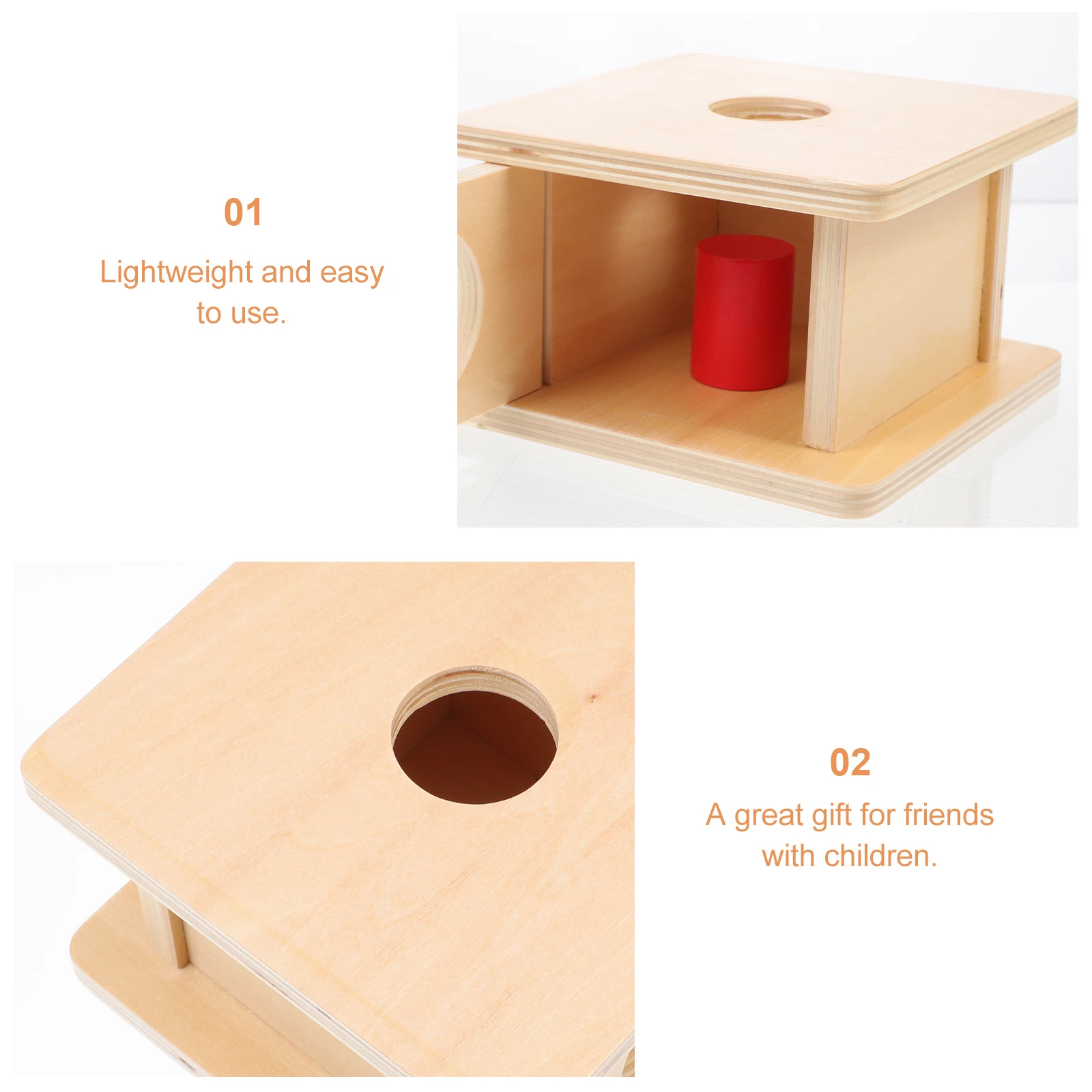

1 set 1 Set Kids Geometric 3D Educational Funny Shape Recognition Playthings Wooden Hand-Eye Coordination Teaching Aid Cognitive