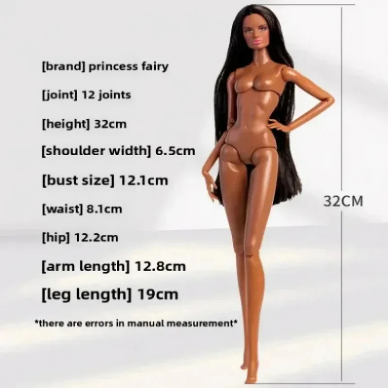 32 سنتيمتر عارضة أزياء ملابس دمى دعوى الأزياء الأوروبية خمر أبيض وأسود منقوشة اللباس مجموعة الأميرة فتاة DIY بها بنفسك لعبة جامع الهدايا