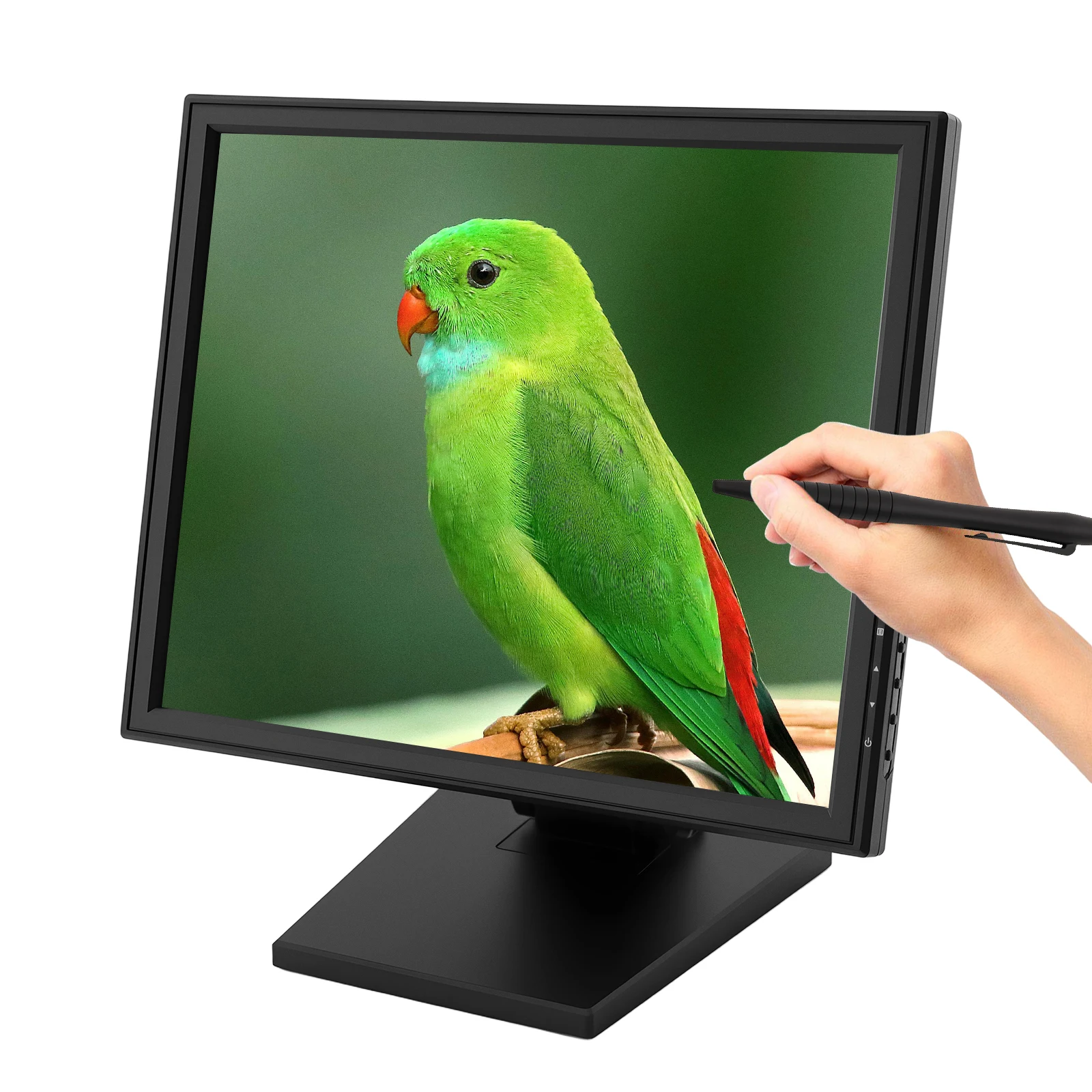 17 Inch Desktop LCD Touchscreen Monitor 1280*1024 Maximum Resolution US Standard Computer PC Display Touch Screen