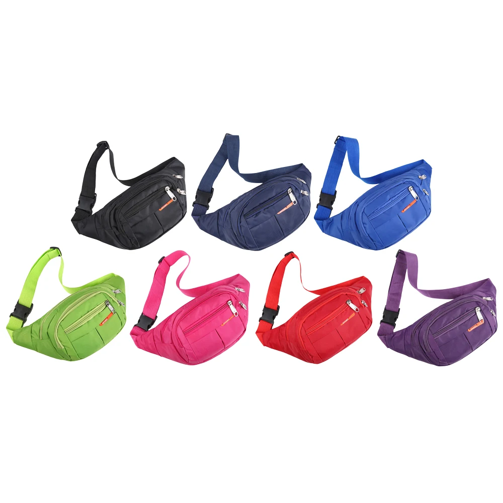 Fashion Nylon Waist Bag Waterproof Motion Fanny Bag Multicolor Purse Casual Chest Handbag Travel