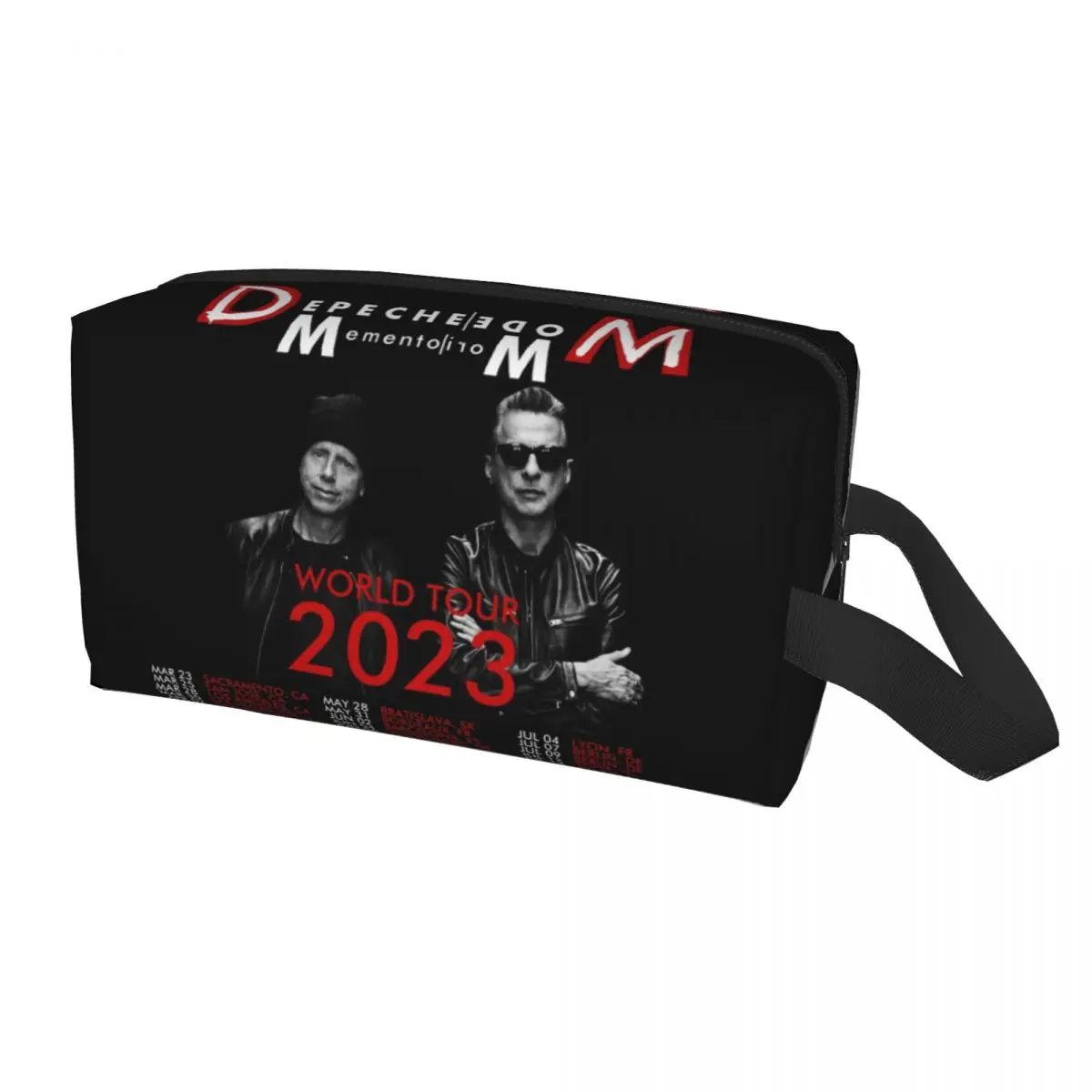 Custom Electronic Rock Depeche Cool Mode Toiletry Bag Women Makeup Cosmetic Organizer Lady Beauty Storage Dopp Kit Box