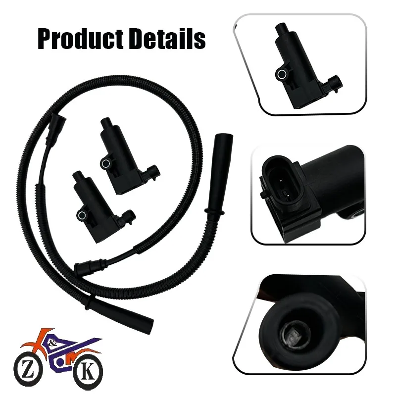 1Kit Motorcycle Ignition Coil For CFMOTO 800 X8 U8 Z8 800EX 800XC 850 X8H.O. 0800-178000 0800-179100 For Delphi Round Plug Coils