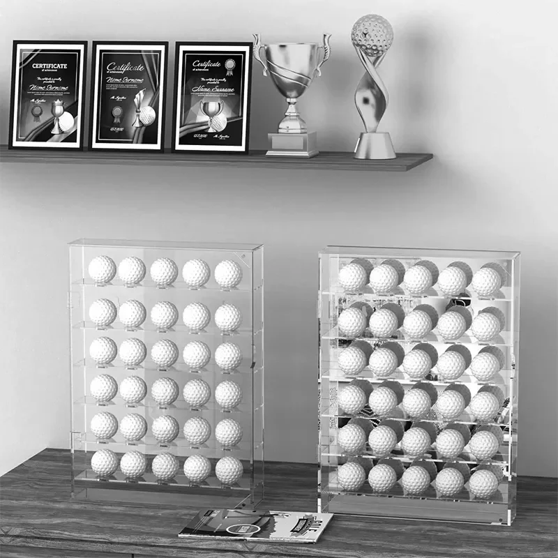 Suitable for 20 and 30 Golf Ball Display Cases, Wall-mounted Display Cases, Shelves, and Acrylic Golf Club Display Cases