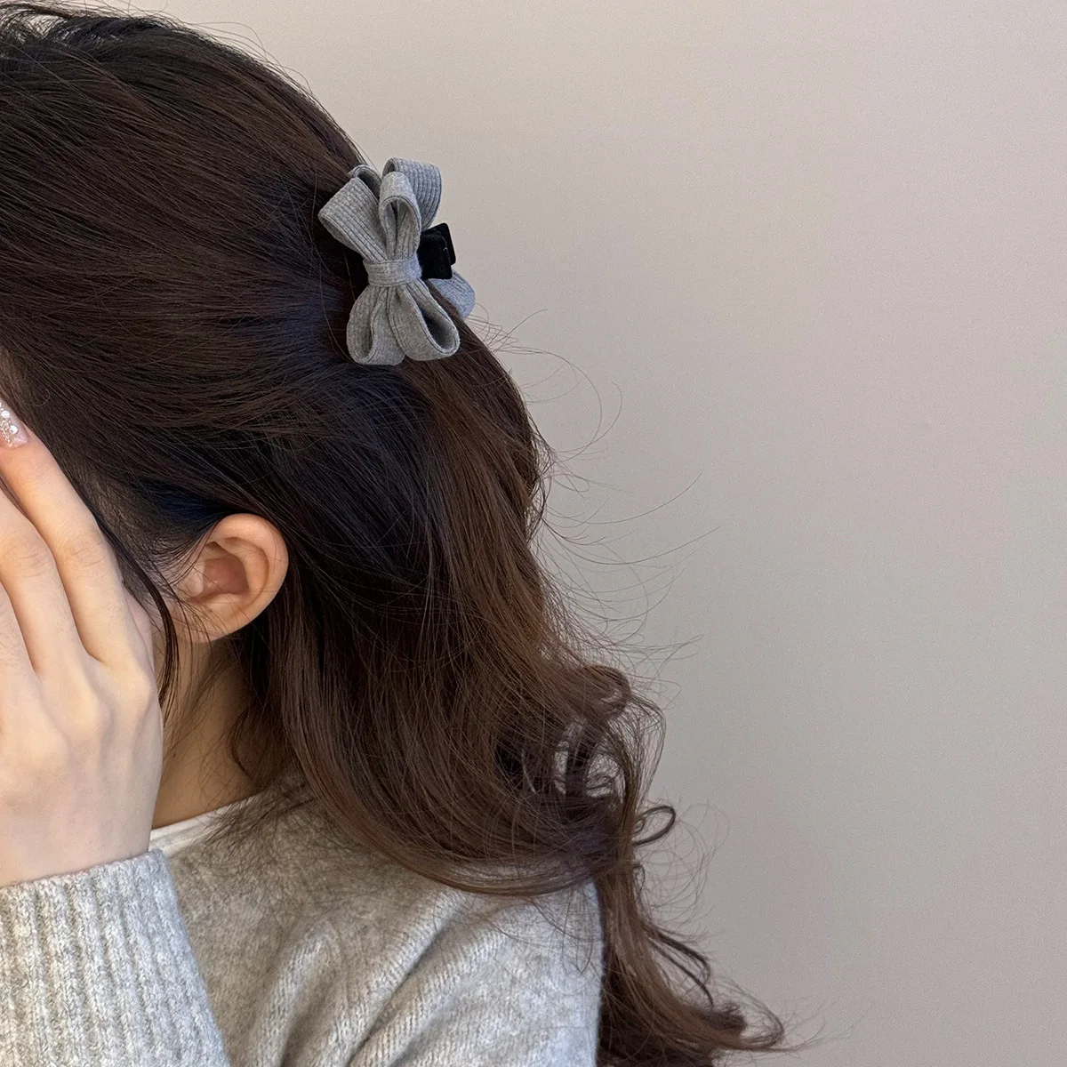 الكورية محبوك القوس الصغيرة انتزاع كليب دبوس الشعر اكسسوارات للنساء فتاة غطاء الرأس الصغير كراب مصمم خمر الجنية الشعبية الجديدة في