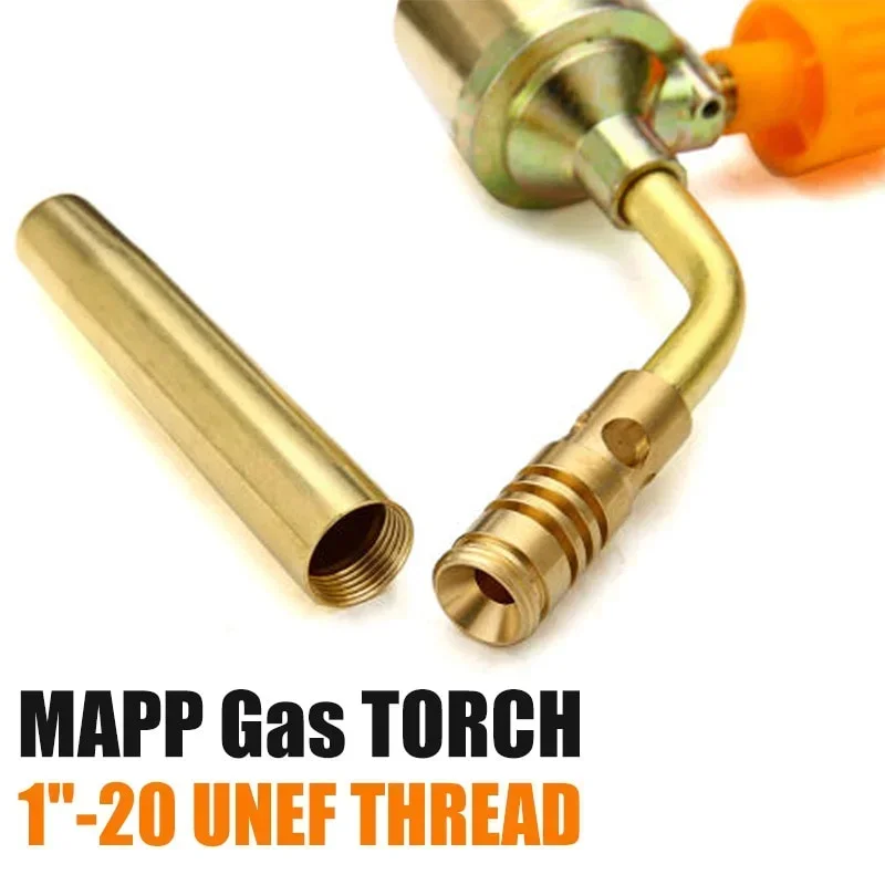 Brass Welding Torch MAPP Propane Gas  Self Ignition Trigger Style Heating Solder Burner  Plumbing Nozzles Camping