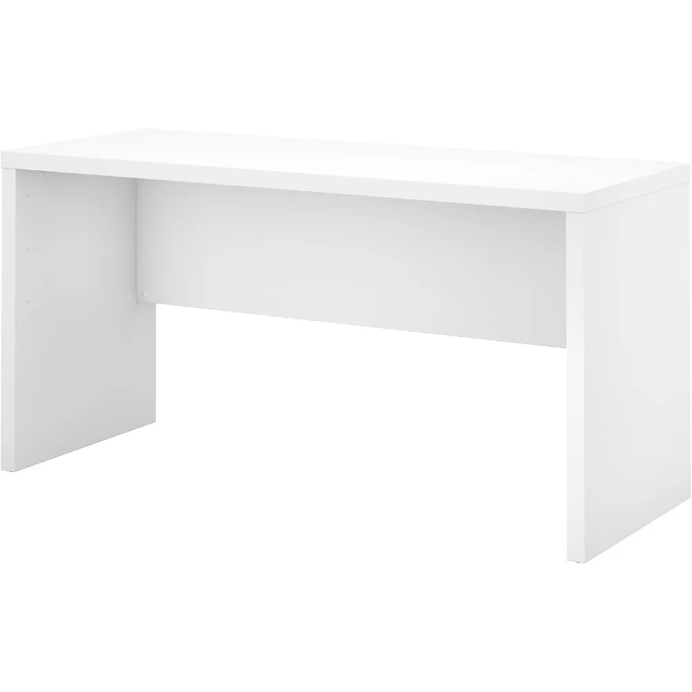 

Collection Computer Desk for Home Office with Quick-to-Assemble Hardware, 60W, Pure White