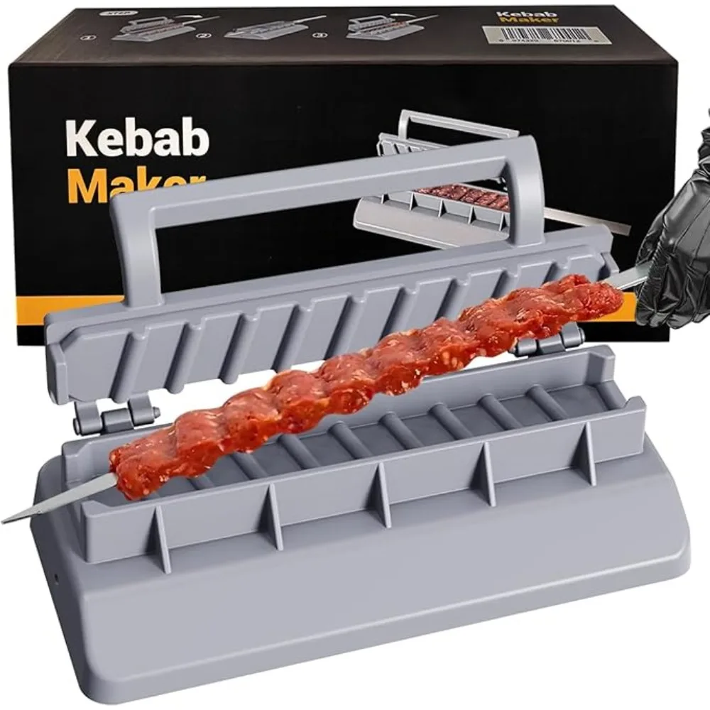 Nueva prensa de plástico grande para hacer Kebab, reutilizable, portátil, ahorra esfuerzo, prensa para hacer Kebab para el hogar, Chefs, Picnic, Camping, herramientas para barbacoa