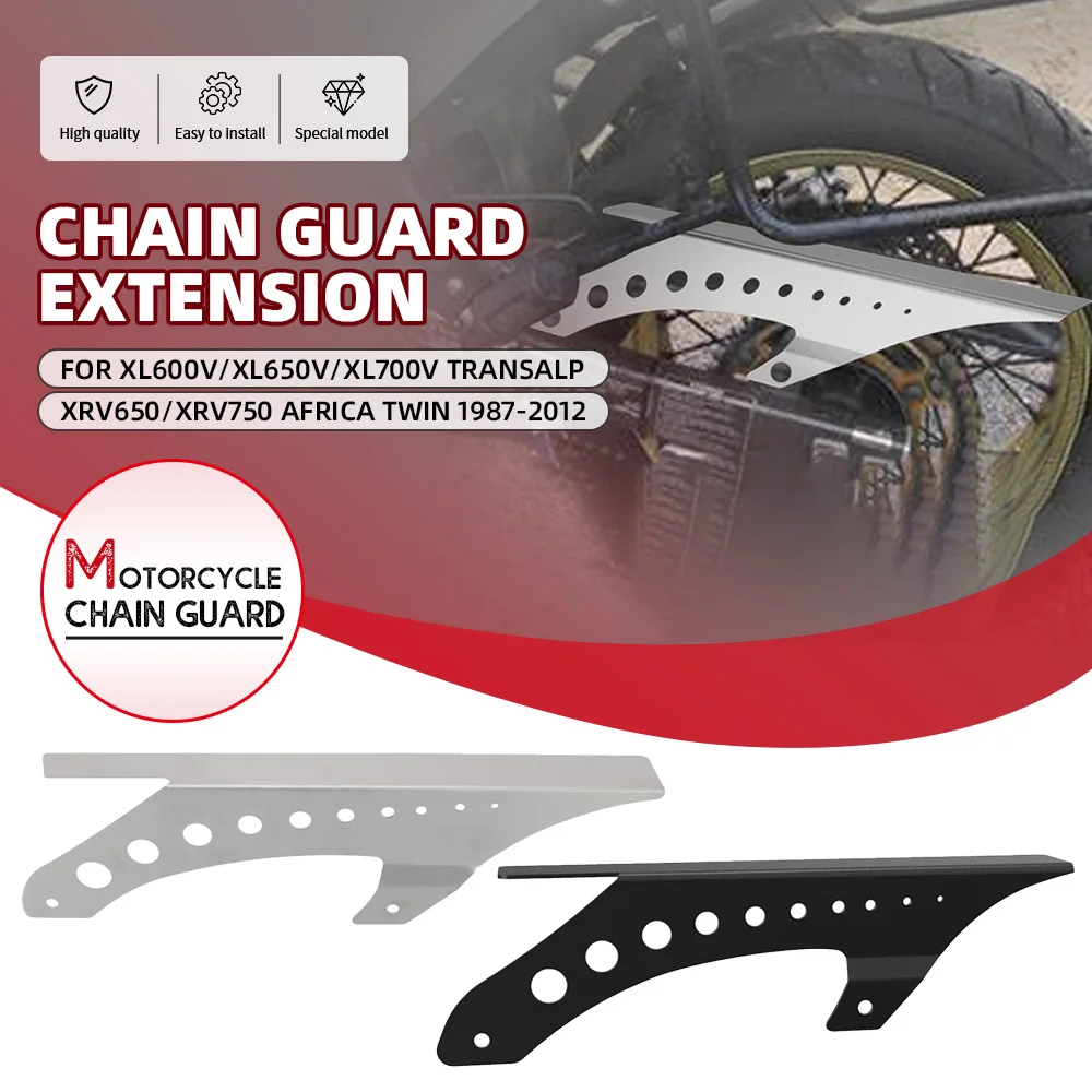 For Honda XL600V/XL650V/XL700V Transalp XRV650/XRV750 Africa Twin 1987-2012 Motorcycle Chain Guard Protector Chain Cover