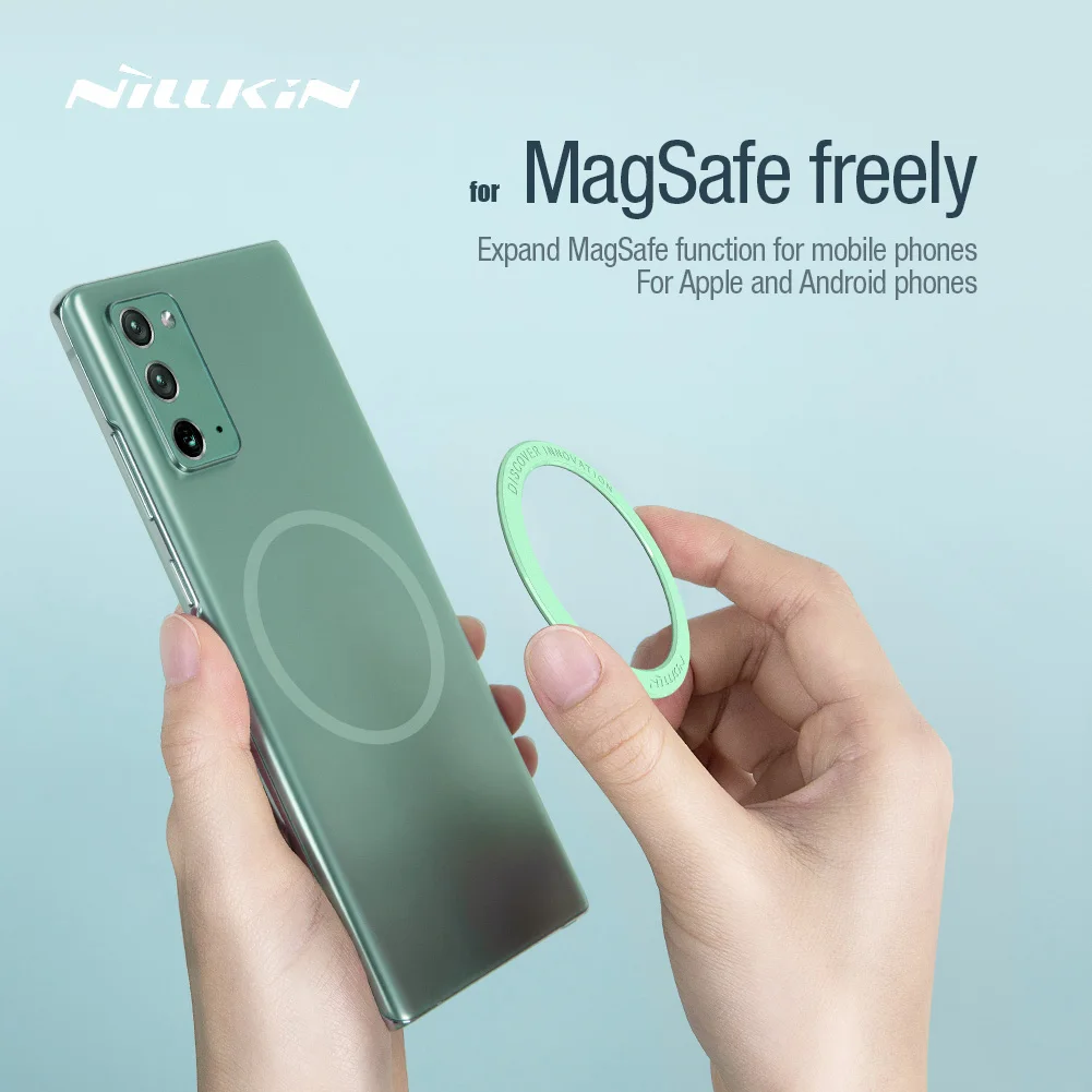 

Сильная магнитная наклейка NILLKIN SnapLink для iPhone 13 12 Pro Max, беспроводное автомобильное зарядное устройство, держатель для Samsung S22 Ultra