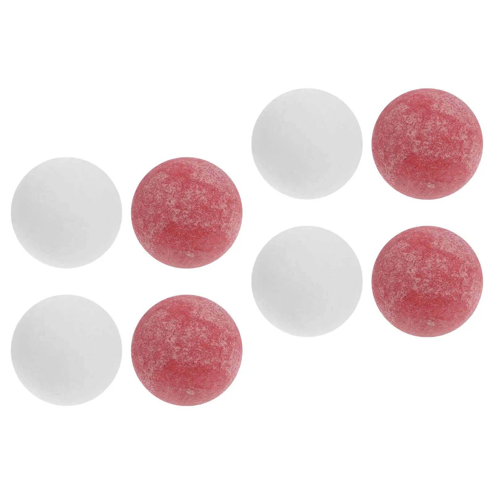 

8Pcs Red White Matte 36Mm Tabletop Soccer Replacement Balls with Textured Grip for Fast Foosball Action Compatible with Most