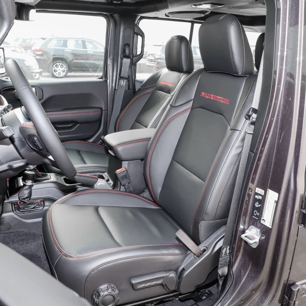 Per Jeep Wrangler Unlimited JL 4 Porte 2018 2019 2020 2021 2025 Coprisedili Personalizzati in Ecopelle a 5 Posti Accessori Interni per Auto