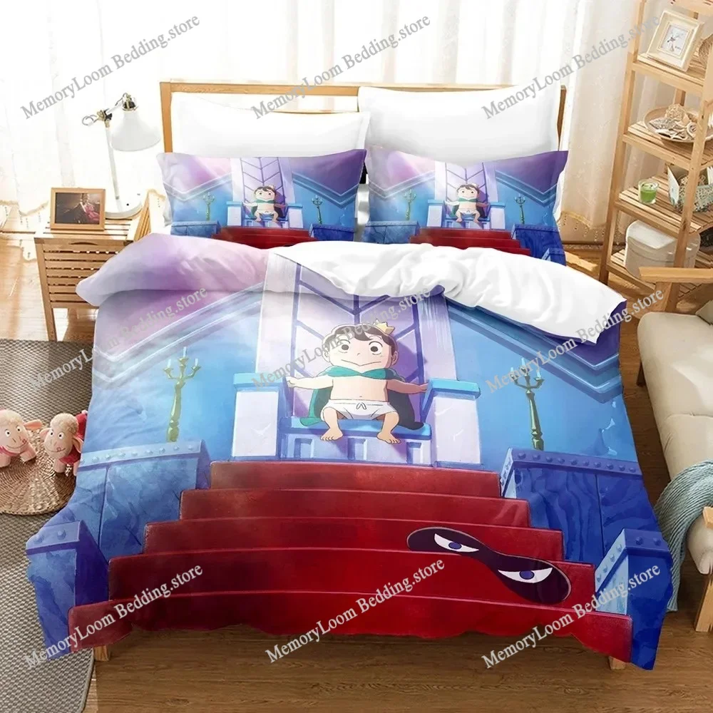 

3D Printed Anime Ranking of Kings Bojji Bedding Set Boys Girls Twin Queen Size Duvet Cover Pillowcase Bed Kids Adult