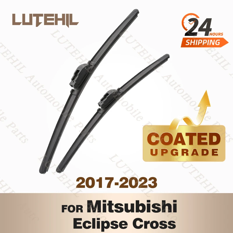 LUTEHIL's Silicone Front Wiper Set For Mitsubishi Eclipse Cross 2017 - 2023 2018 2019 2020 coated windshield wiper blade 24