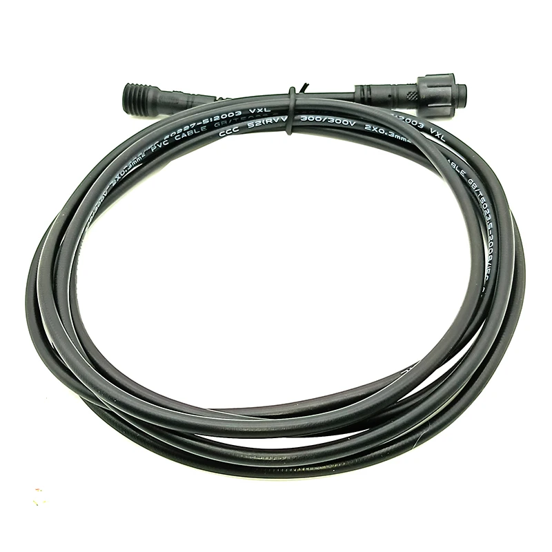 2 Pin Male To Female Waterproof M12 Extension Cable