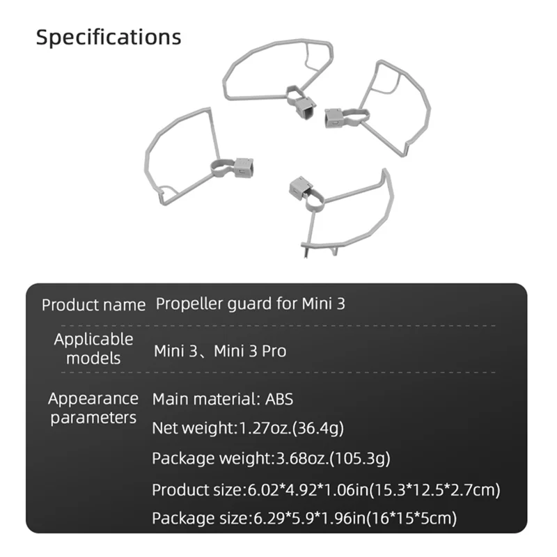 

Протектор пропеллера для Mini 3 Pro / Mini 3 пропеллеры для дрона реквизиты чехол для телефона защитное кольцо для бампера