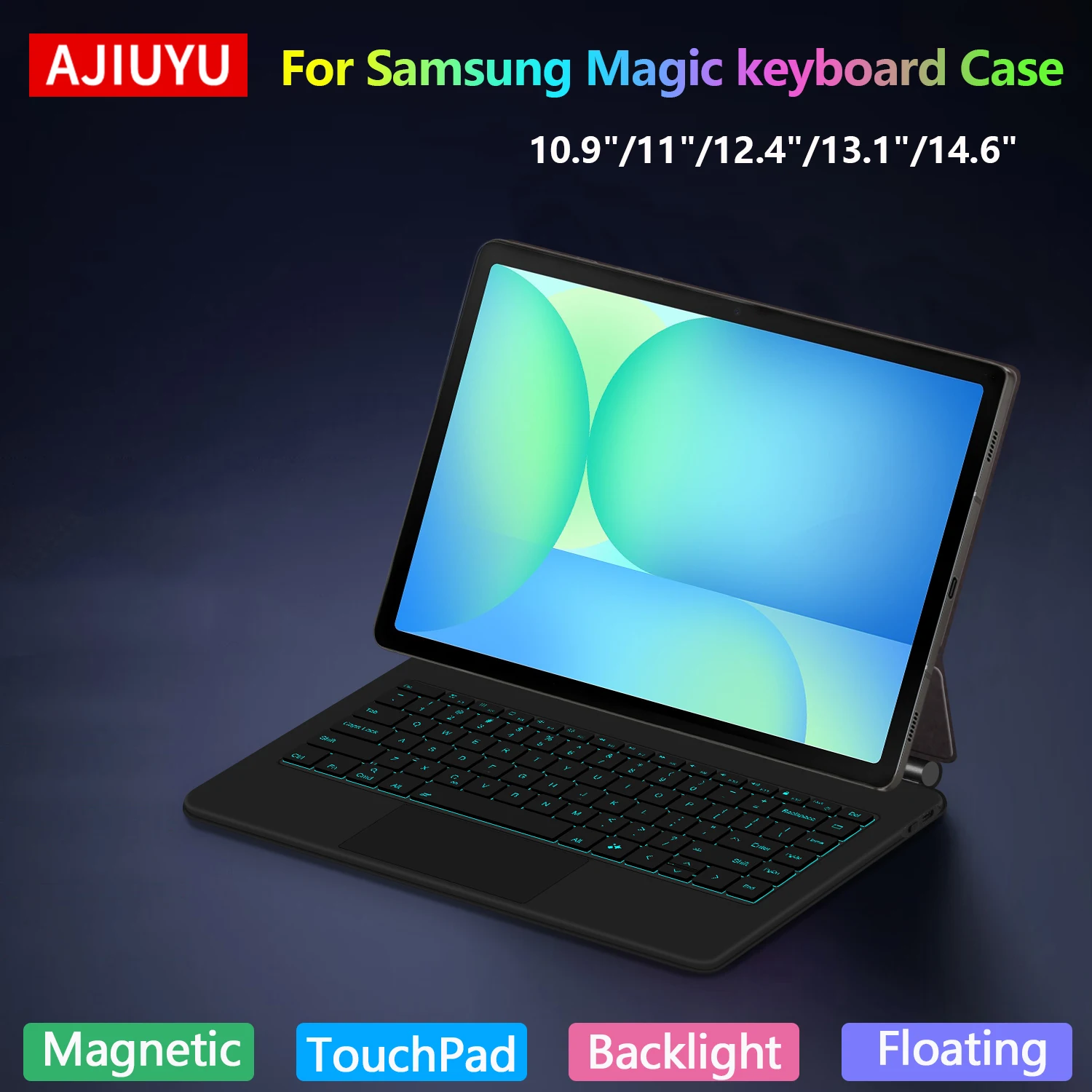 

Magic Keyboard For Samsung Galaxy Tab S7 S8 S9 S10 FE Plus 13.1 10.9 11 12.4 Inch Smart Case For Tab S8/S9/S10 Ultra 14.6" Cover