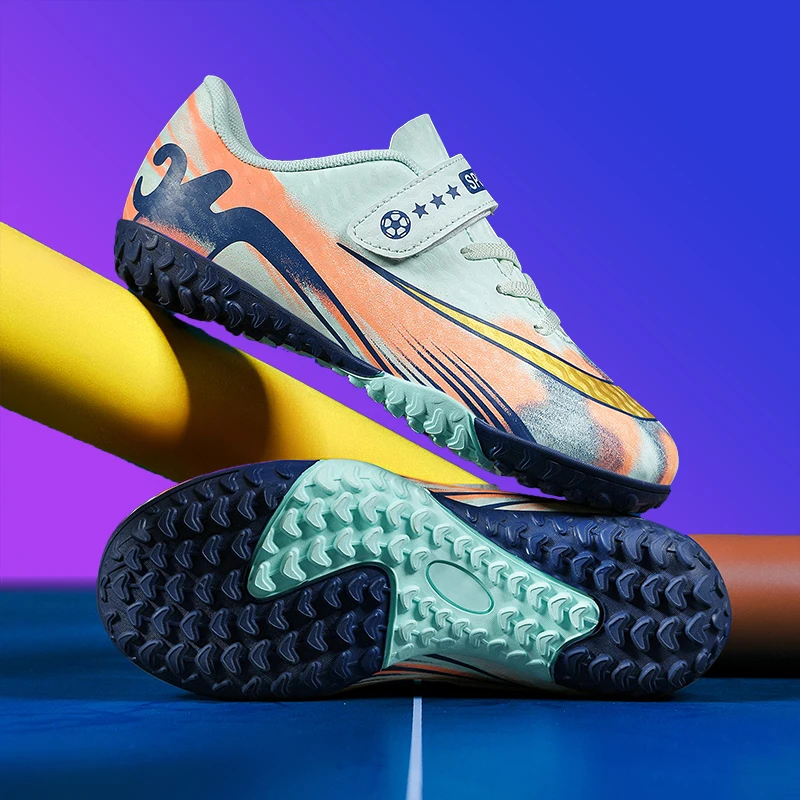 أحذية كرة القدم للأطفال، أحذية كرة قدم احترافية للأولاد والبنات، خفيفة الوزن ومقاومة للغاية، أحذية رياضية للأطفال غير قابلة للانزلاق #5