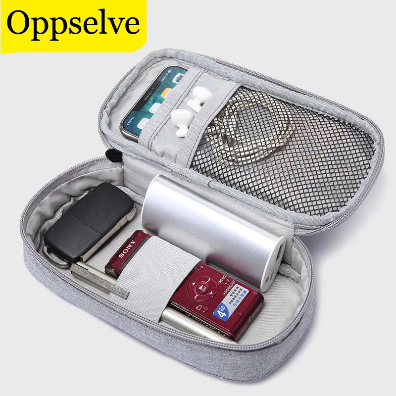 Digital Accessories Storage Bag Electronics Charging Cable Organizer USB Charger Power Pank Portable Case Gadget Zipper Pouch