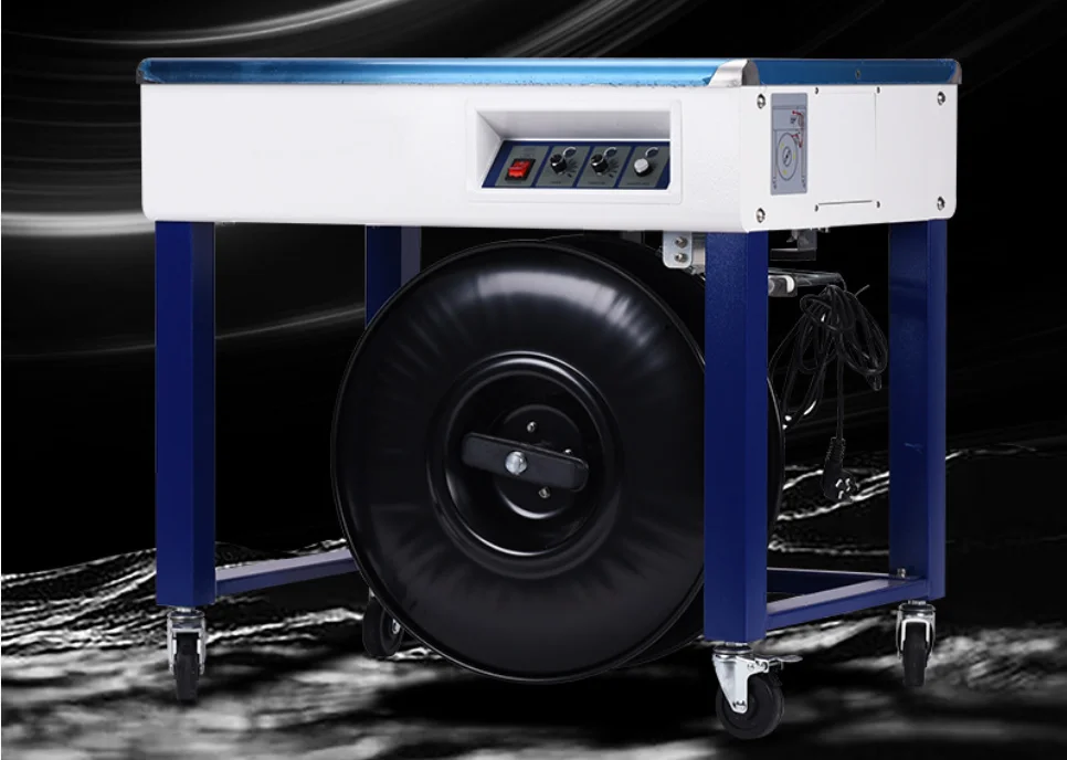 YS-A2F Semi Automatic Carton Box PP Belt Strapping Machine With Double Motors