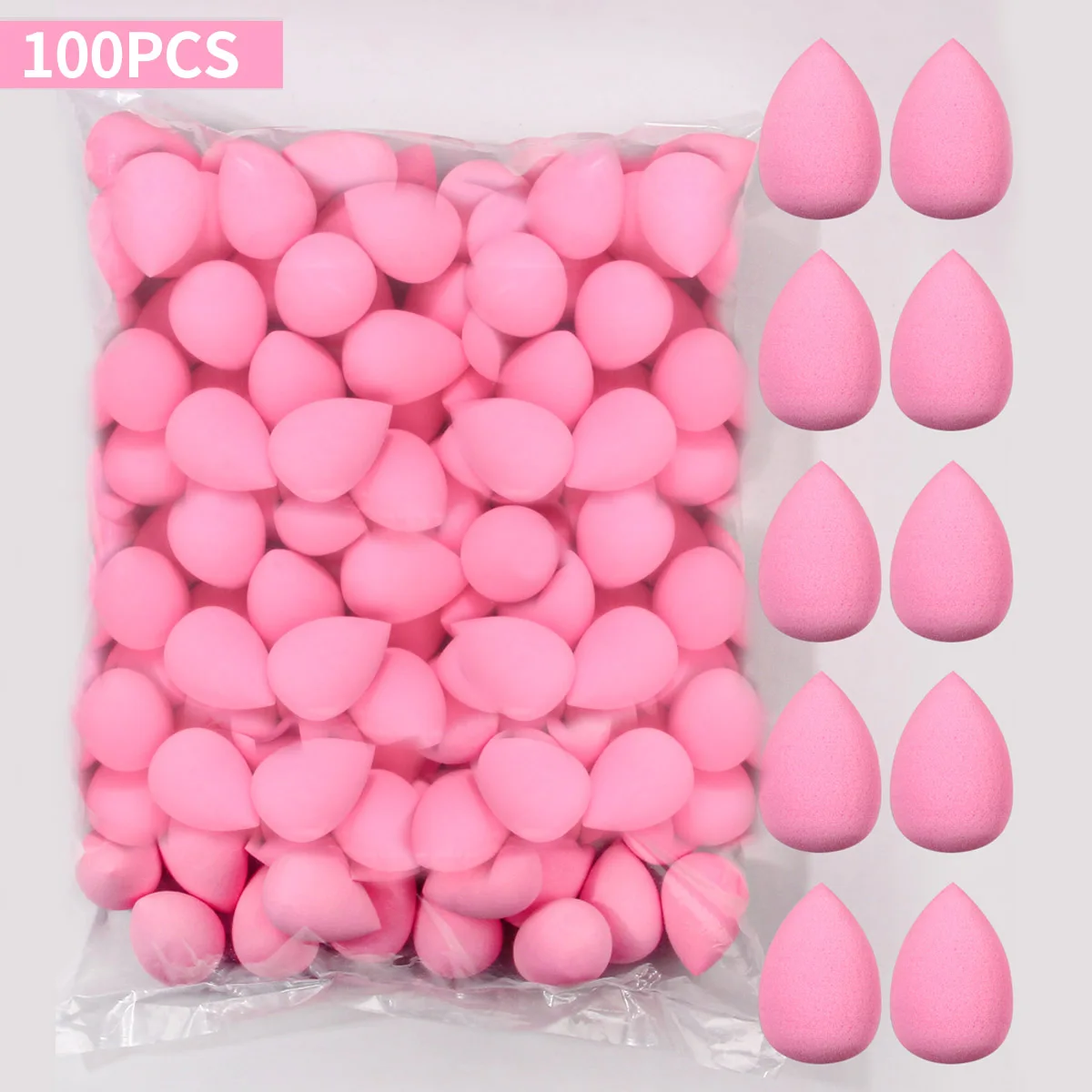 100PCS Makeup Sponge,Suitable For Cream & Powder Concealer, Loose Powder Makeup Applicator