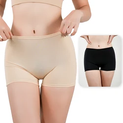 1PC Women's Cotton Anti-Slip Safety Shorts Black Stretch Boxers Under Skirt Liner Seamless Panties Soft Breathable Yoga Pants