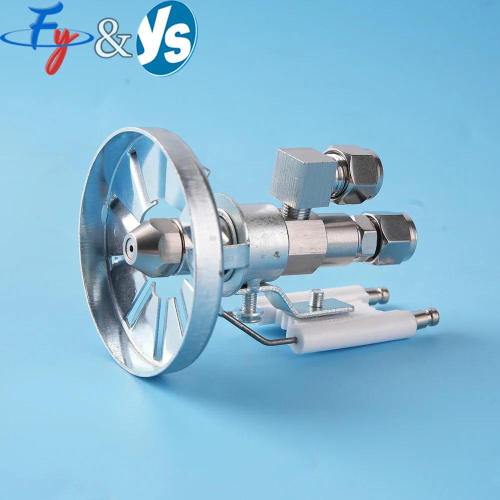 Industrial Waste Oil Burner Accessories Air Atomizing Stainless Steel Siphon Nozzle Ignition System With Flame Stabilizer