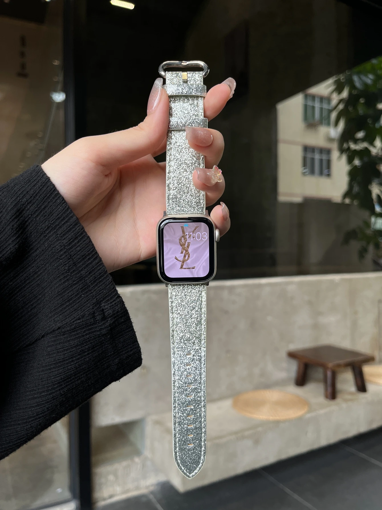 

Leather loop Correa For Apple Watch band Series Ultra 10/9/8/7/6/5/4/2/1 SE 38mm 40mm 41mm 42mm 44mm 45mm 46mm 49mm Strap