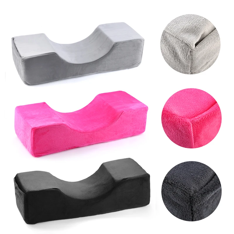 

HMQ Cosmetic Salon Eyelash Extension Flannel Pillows Eyelash Pillow Grafted Eyelashes For Beauty Salon Use Headrest Neck Support