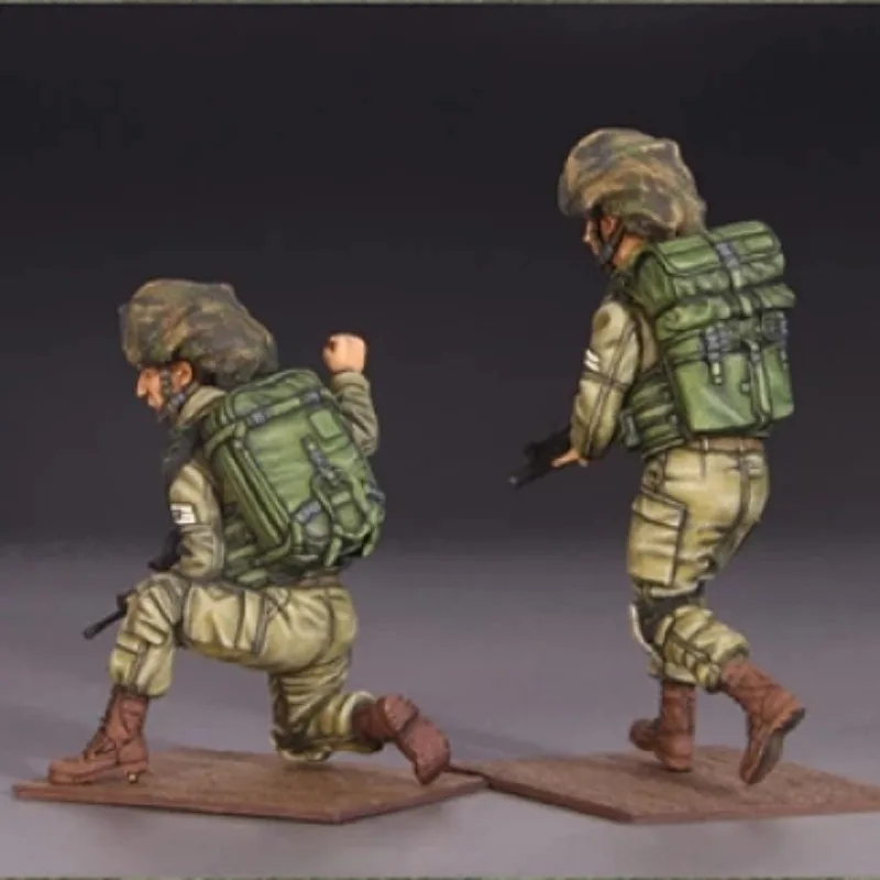 1/35 Scale Modern IDF Mechanized Infantry Resin Soldier Figure Model Kit Unassembled and Unpainted Miniature DIY Toys 096x