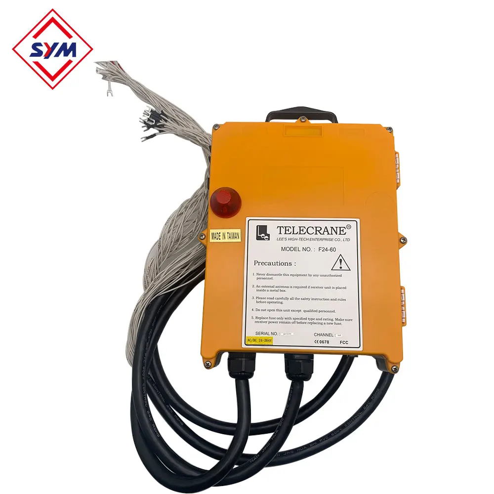 Customized Pressure Functions Wireless Industrial Remote Control Crane F24-60