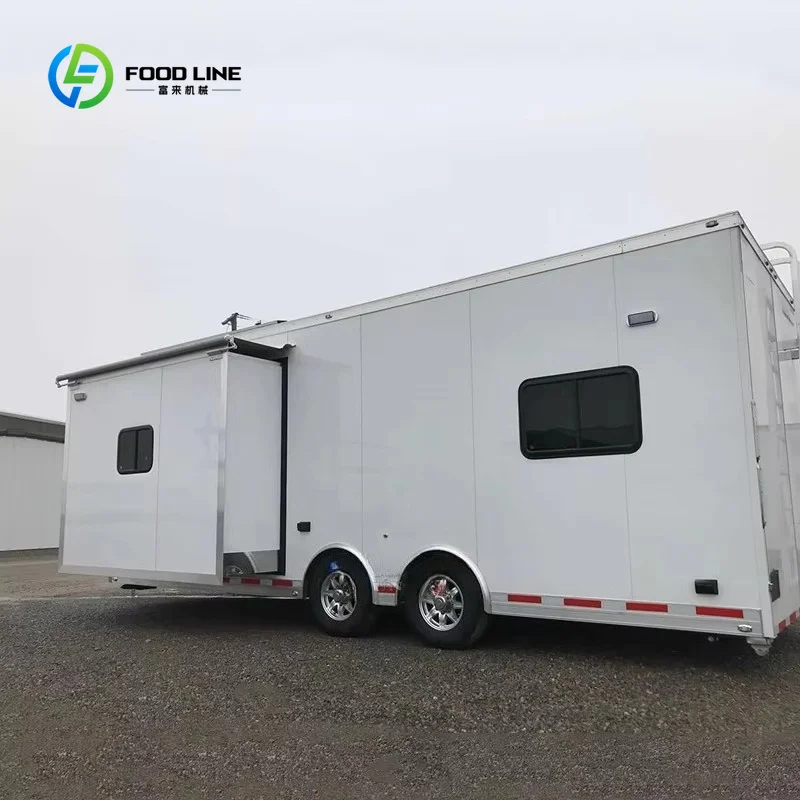 Customized Expandable Office Trailer on Wheels Portable Command Center with Single Slide Out Mobile Jobsite Office Trailer