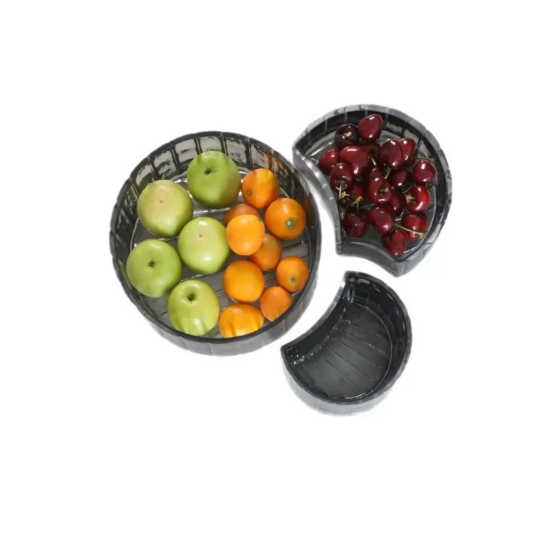 

New simple Nordic cold gray candy fruit plate high value exquisite living room coffee table storage plate