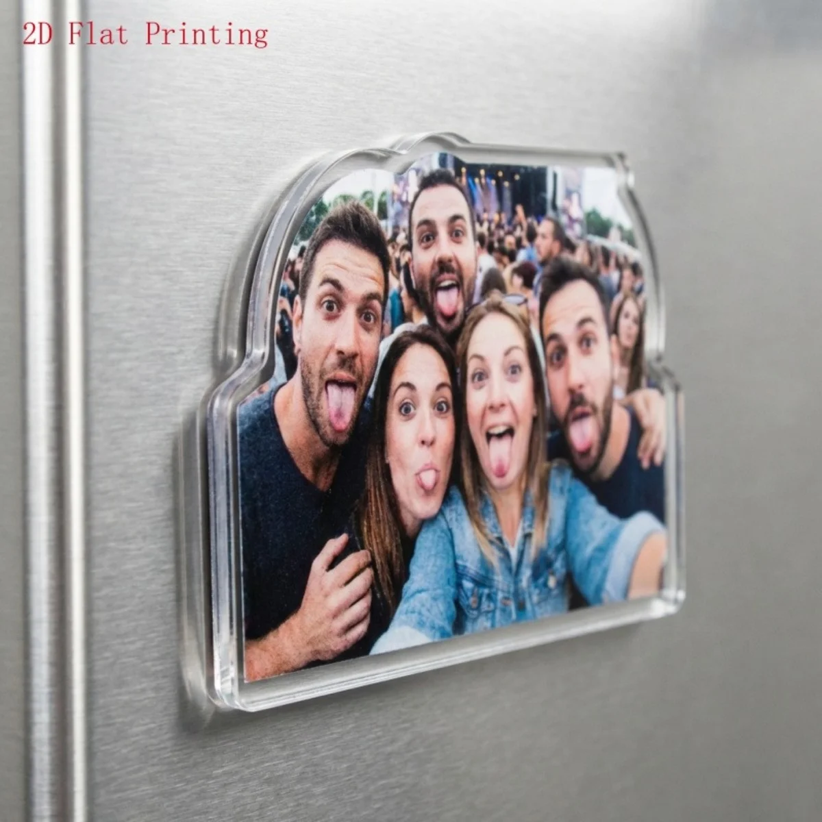1 Custom Acrylic Fridge Magnet – Suitable for family portraits, graduation photos, pet photos, and wedding photos; a perfect kee