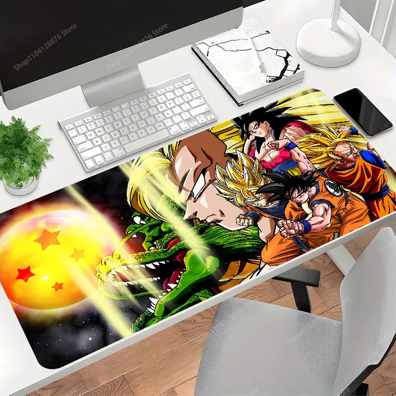 Mouse Pad Anti slip anime d-dragons, Mouse Pad Anti slip, cocok untuk komputer kantor, laptop, e-sports, alas meja Game, Keyboard XXL, 1 buah