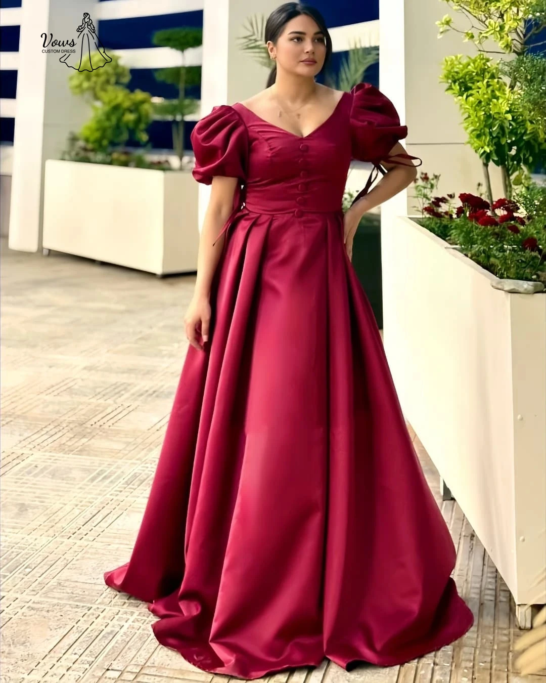 Vows بطاقة الكتف ثوب مسائي مخصص فساتين سوداء امرأة فساتين أنيقة للمناسبات الخاصة كلمة الخامس الرقبة فستان الحفلة الراقصة 2025