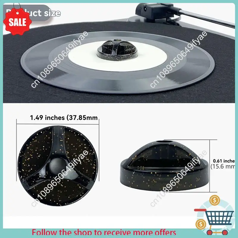 

Y67A-Vinyl Record LP45 RPM Adapter Turntable Phonograph Audio Conversion Base For EP Vinyl Record Turntable Gramophone