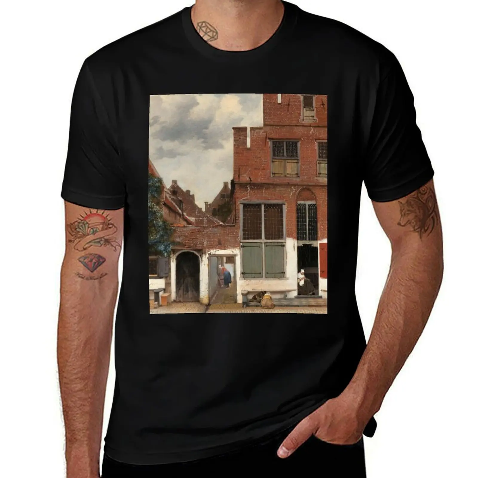 

The Little Street - Johannes Vermeer T-Shirt t shirts for man cotton cotton t shirts man 100% man t shirts cotton T-Shirt