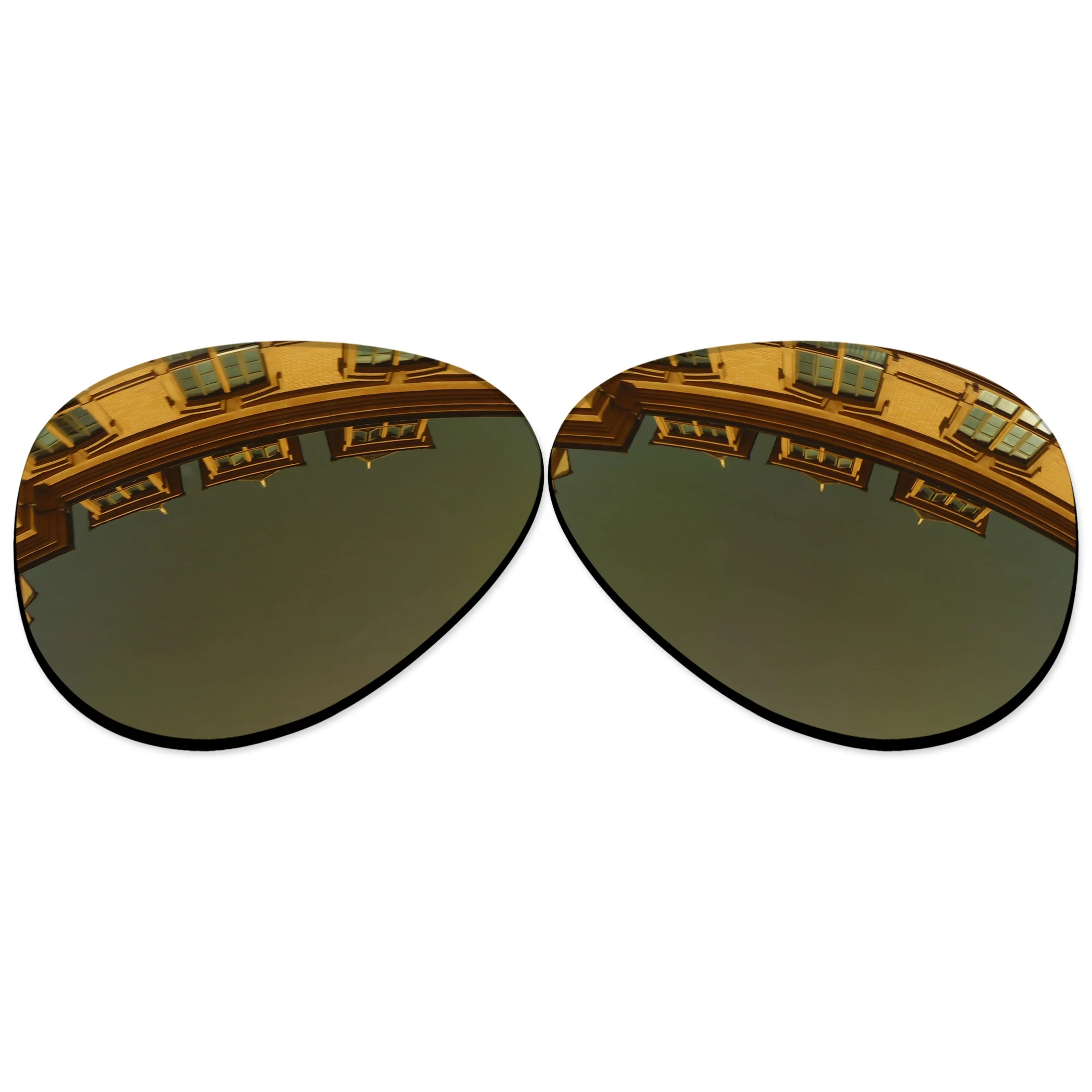 Aaaxopticflow 20+ Color Choices Polarized Replacement Lenses for Ray-Ban Aviator Metal li RB3689 62mm Frame