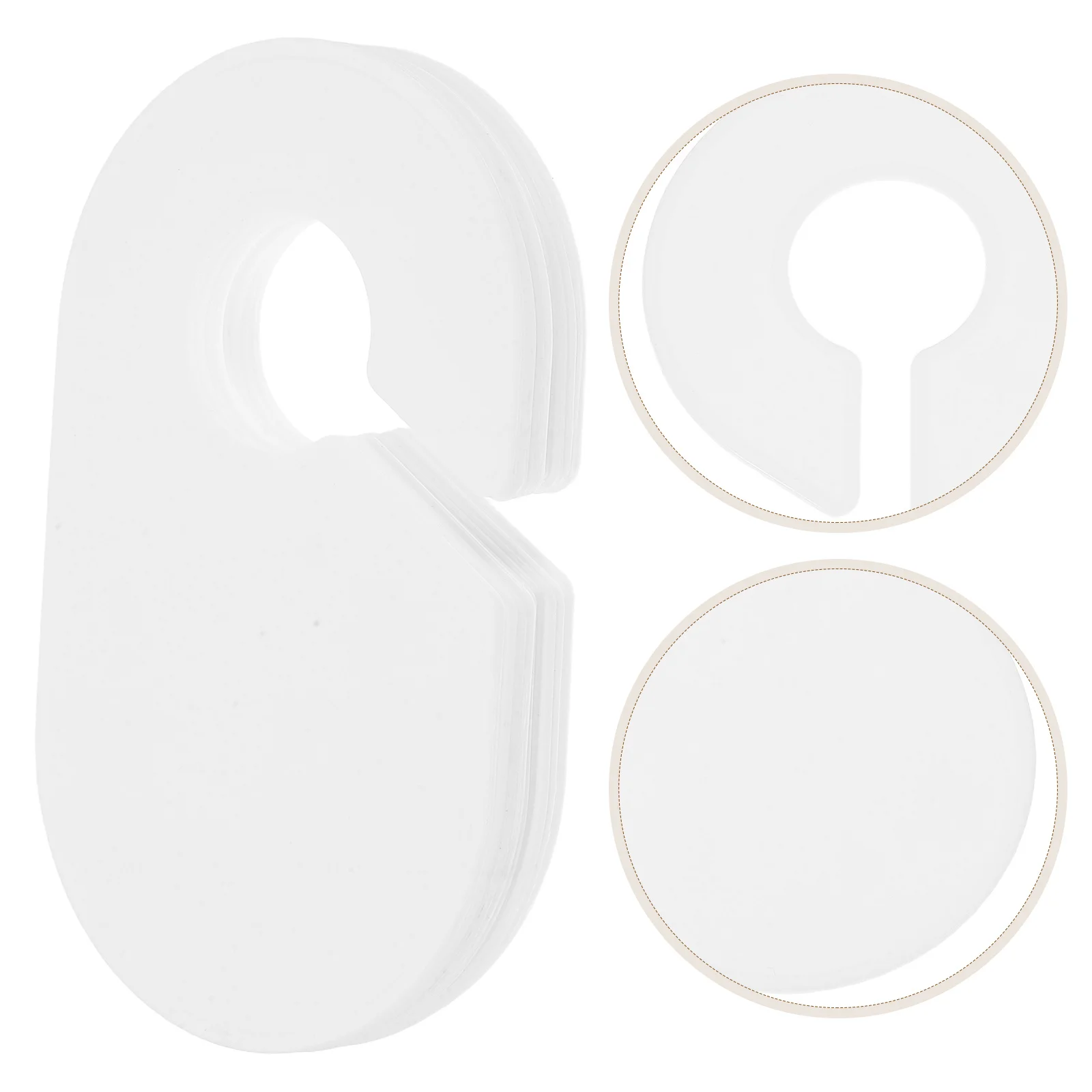 

10Pcs Plastic Closet Dividers Writable Size Hanger Separators Easy Install Clothes Organizer for Home Retail Wardrobe Storage