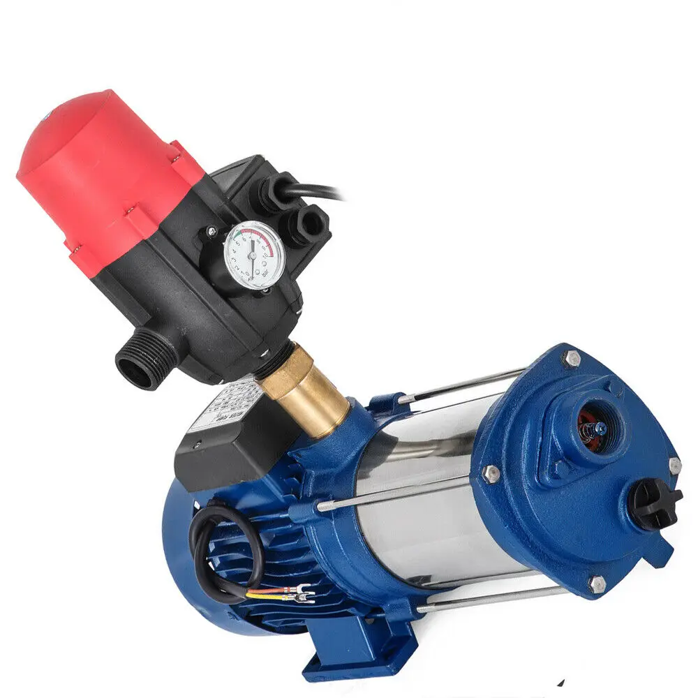 Garden Centrifugal Pump 2200W with Pressure Switch Irrigation Booster Pump Pressure Gauge 2850Rpm