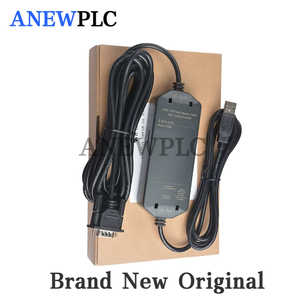 เหมาะสําหรับ Siemens S7-200 PLC การเขียนโปรแกรมสาย USB-PPI ดาวน์โหลดสาย 6ES7901-3DB30-0XA0 901-3DB30
