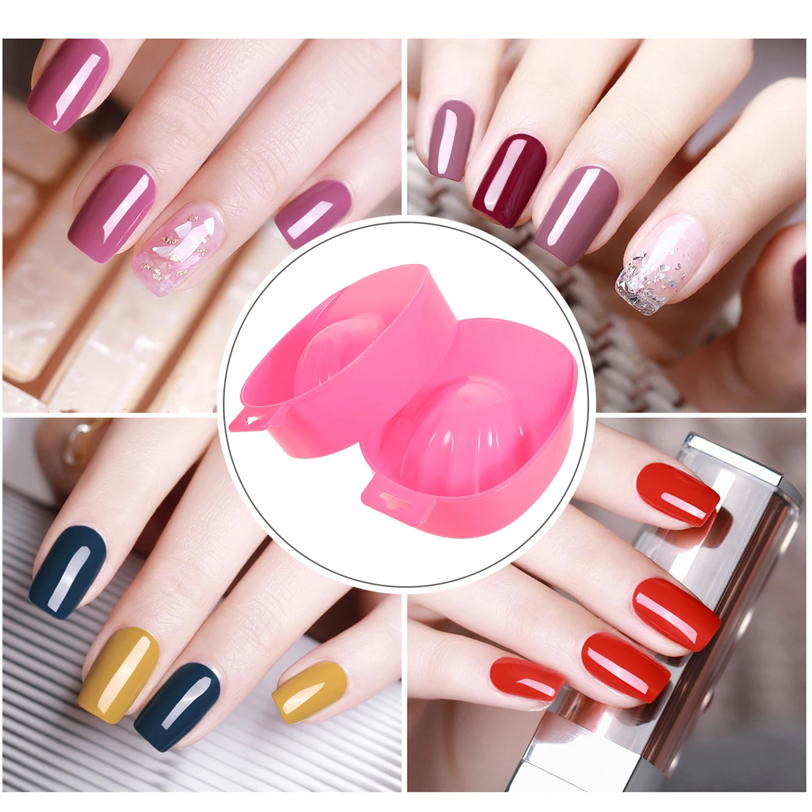 2 قطعة نقع صينية إهاب الفن الرعاية السلطانية الرعاية أداة إزالة مجموعة علاج الأظافر مسمار الفن السلطانية أدوات مانيكير في المنزل