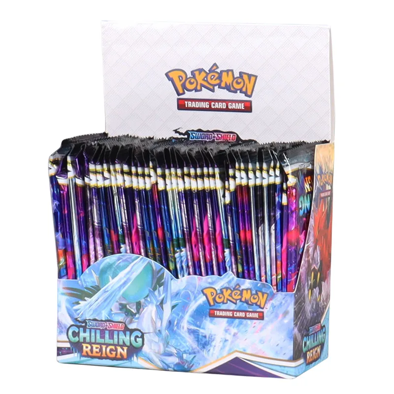 324Pcs English version Pokémon TCG: Sword shield Chilling Reign Booster Box Pokemon Cards 36 Pack Box