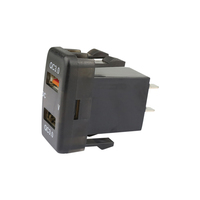 1PCS Dual USB 12-24V Power Adapter Fast Charger for Toyota Dual QC 3.0 Car Socket LED Charger Without Cables for Old Cars