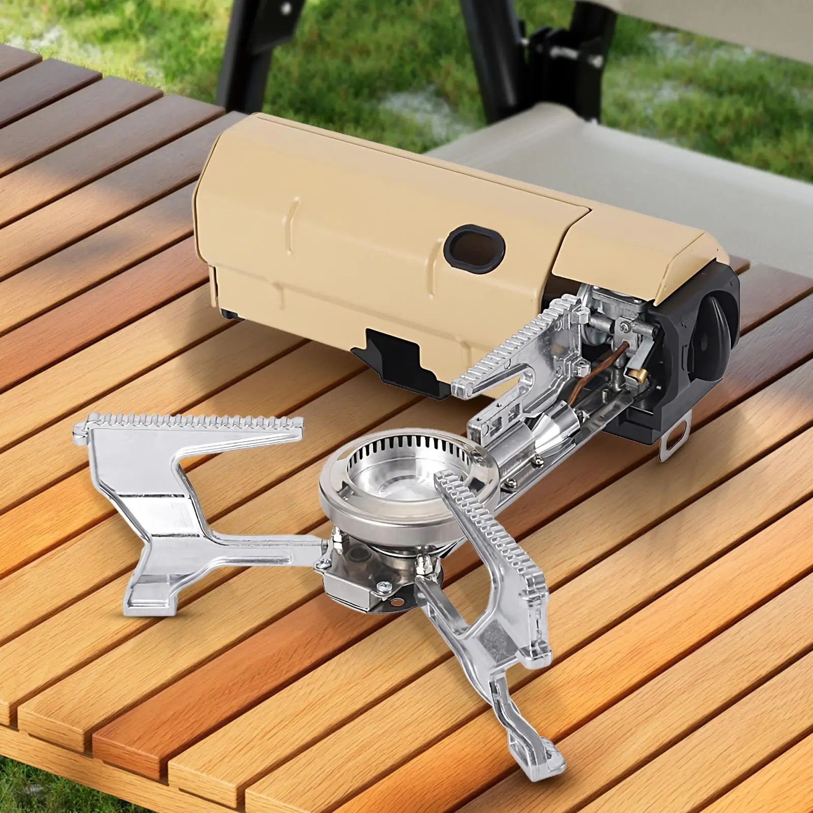 

Camping Cassette Stove 2600W Portable Folding Gas Stove Outdoor Hiking BBQ Travel Cooking Grill Cooker Gas Burner Heating Stove