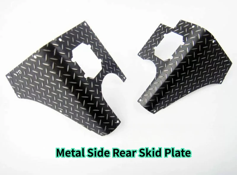 Metal Side Rear Skid Plate RC Crawler Protective Part 1/10 For Tamiya CC01 Body Shell Offroad Custom Upgrade Replacement Parts