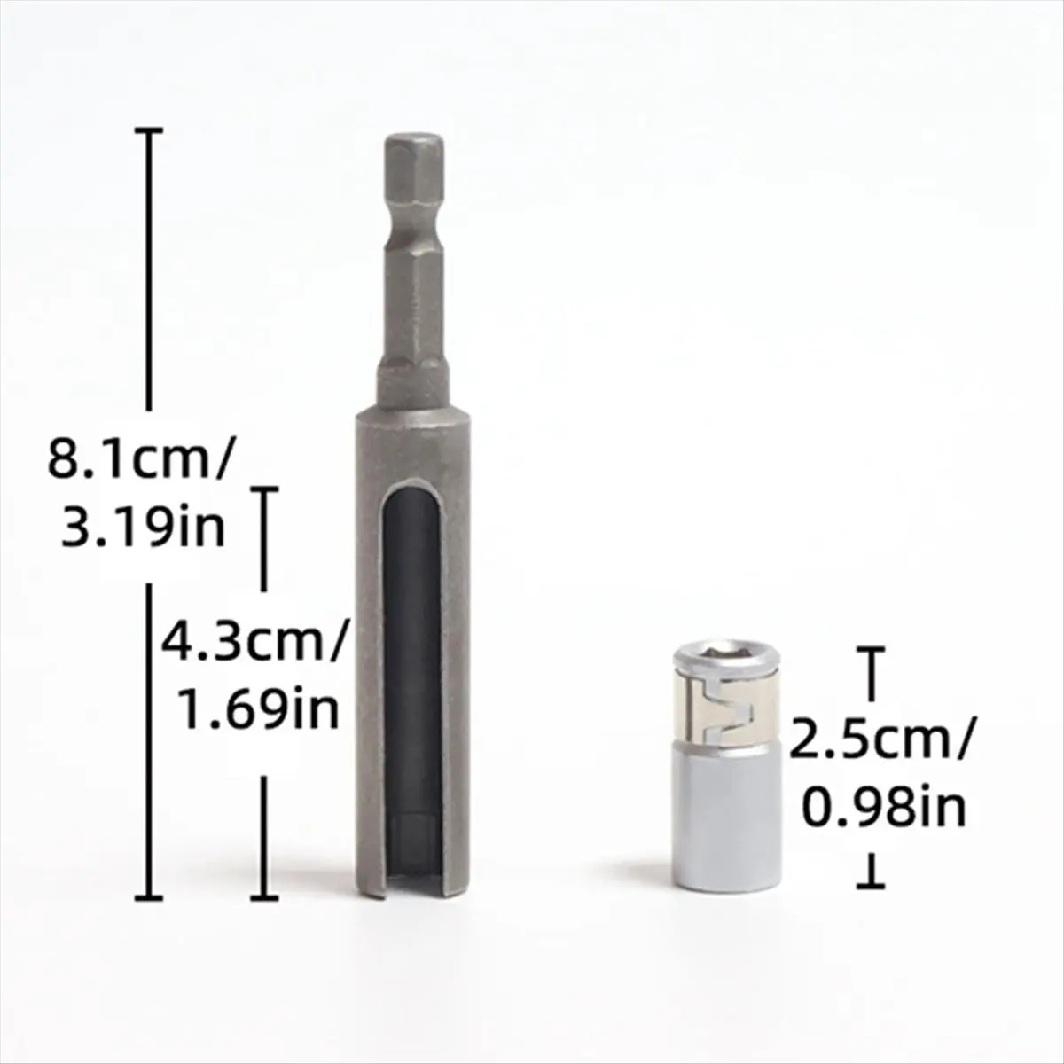 POPULAR-Nut Driver Quick-Change Hex Shank Slotted Drill Bit Socket Wrench Tool Socket Adapter view 6