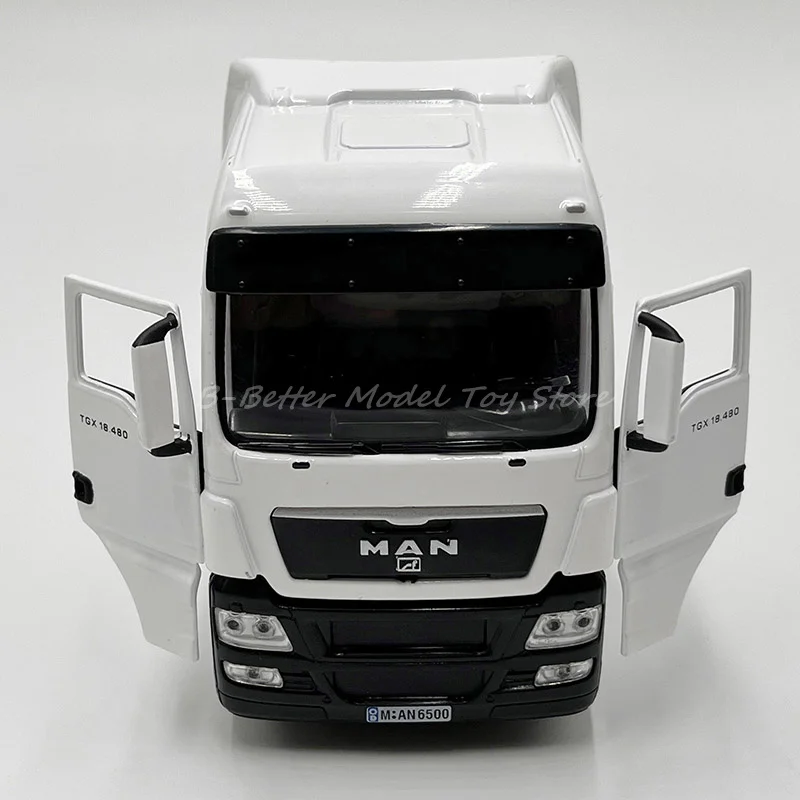 1:43 Diecast Metal Truck Model Toy Man Man TGX 18.480 Semi-Trailer Tractor Replica Collector Edition