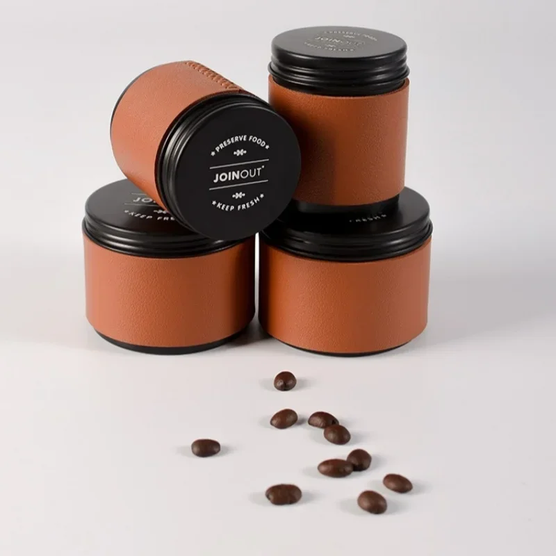 Mini Coffee Bean Storage Jar Coffee Powder Sealed jar Outdoor Coffee Bean Tea Can Small and Portable Sealed Storage Container